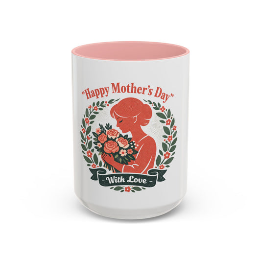 Personalized "Happy Mother's Day" Accent Coffee Mug — 11oz & 15oz