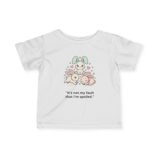 Personalized Infant Tee — Custom Jersey Shirt White