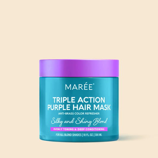 Masque violet pour cheveux blonds