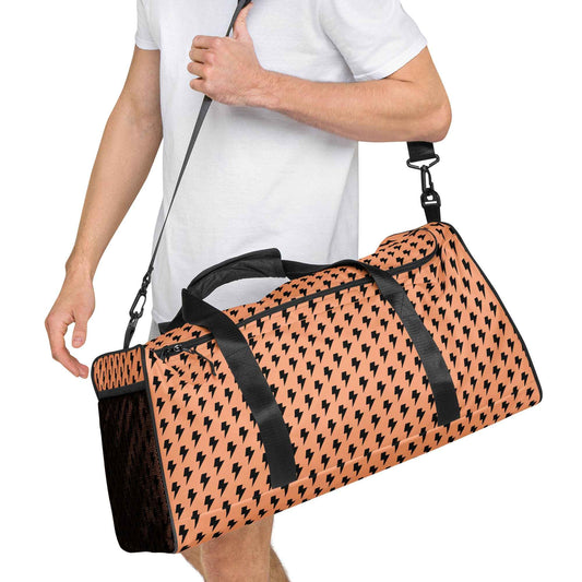 Duffle bag with all-over print design