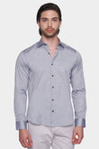 Premium Cotton Dress Shirt (Sterling Silver)