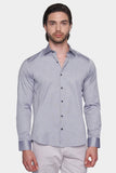 Premium Cotton Dress Shirt (Sterling Silver)