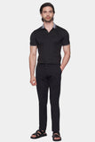 The Mercerized Cotton Polo (Crown Black)