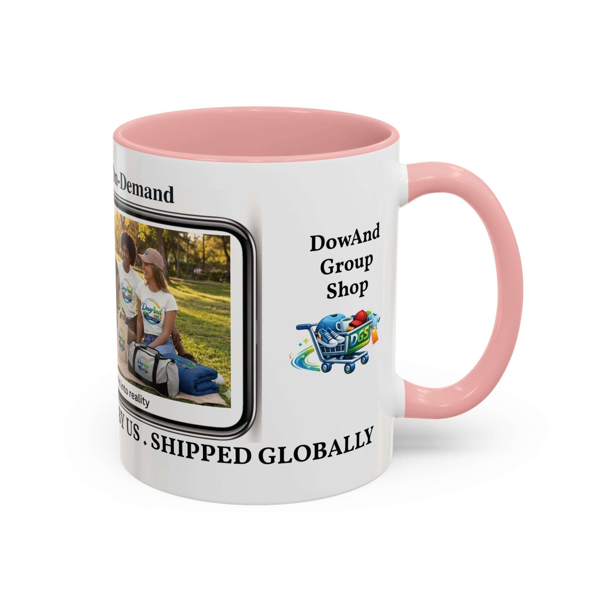 Custom Print-On-Demand Accent Coffee Mug (11/15oz) — Personalized Group Photo Design