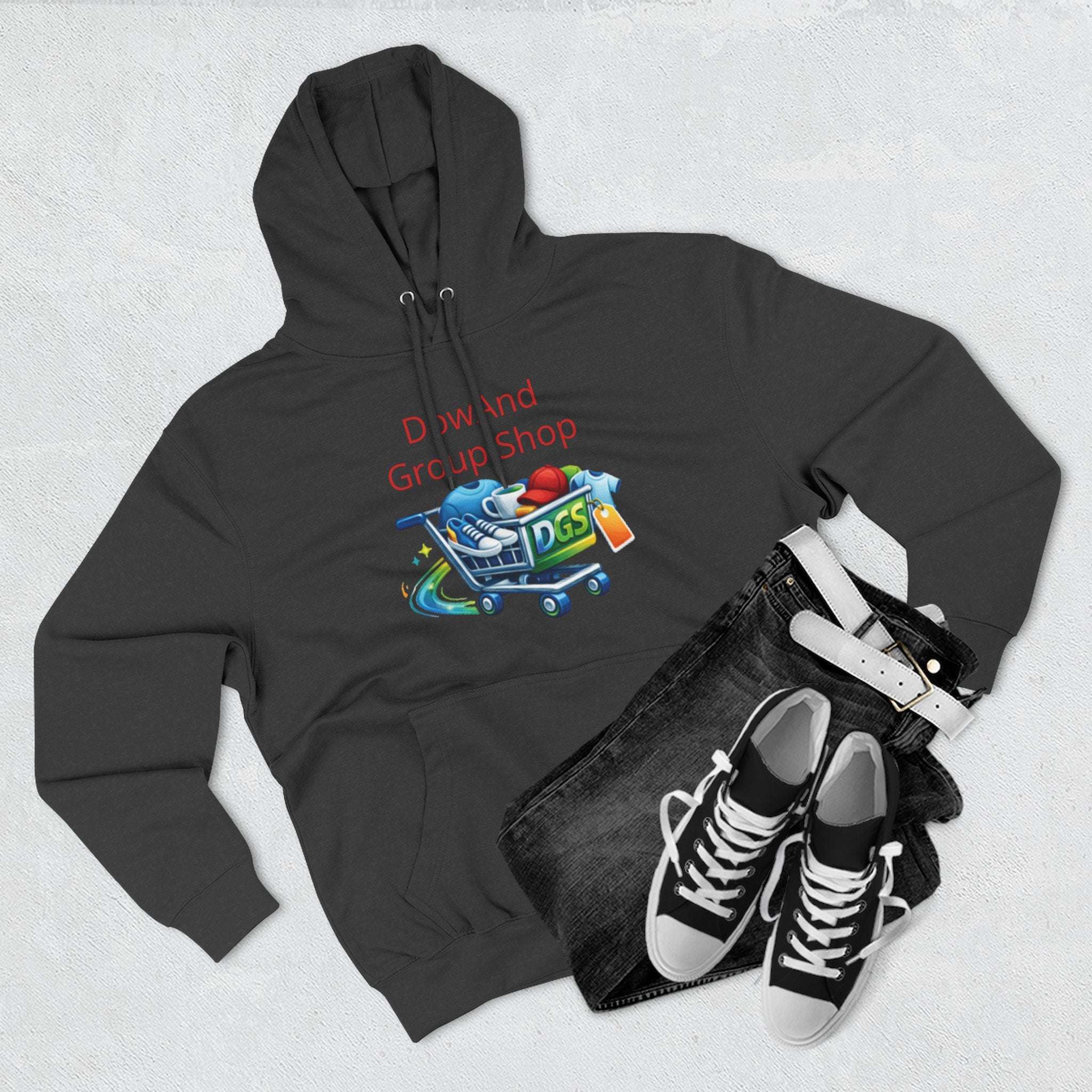 Three-Panel Fleece Hoodie — Custom Unisex Designed Comfort