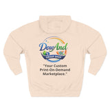 Three-Panel Fleece Hoodie — Custom Unisex Designed Comfort