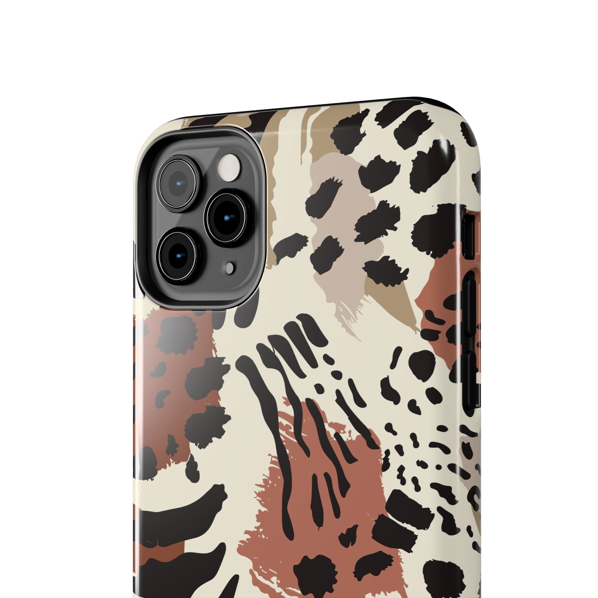 Leopard Print Tough Phone Case – Customizable “Design it Your Way” Protective Cover