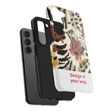 Leopard Print Tough Phone Case – Customizable “Design it Your Way” Protective Cover