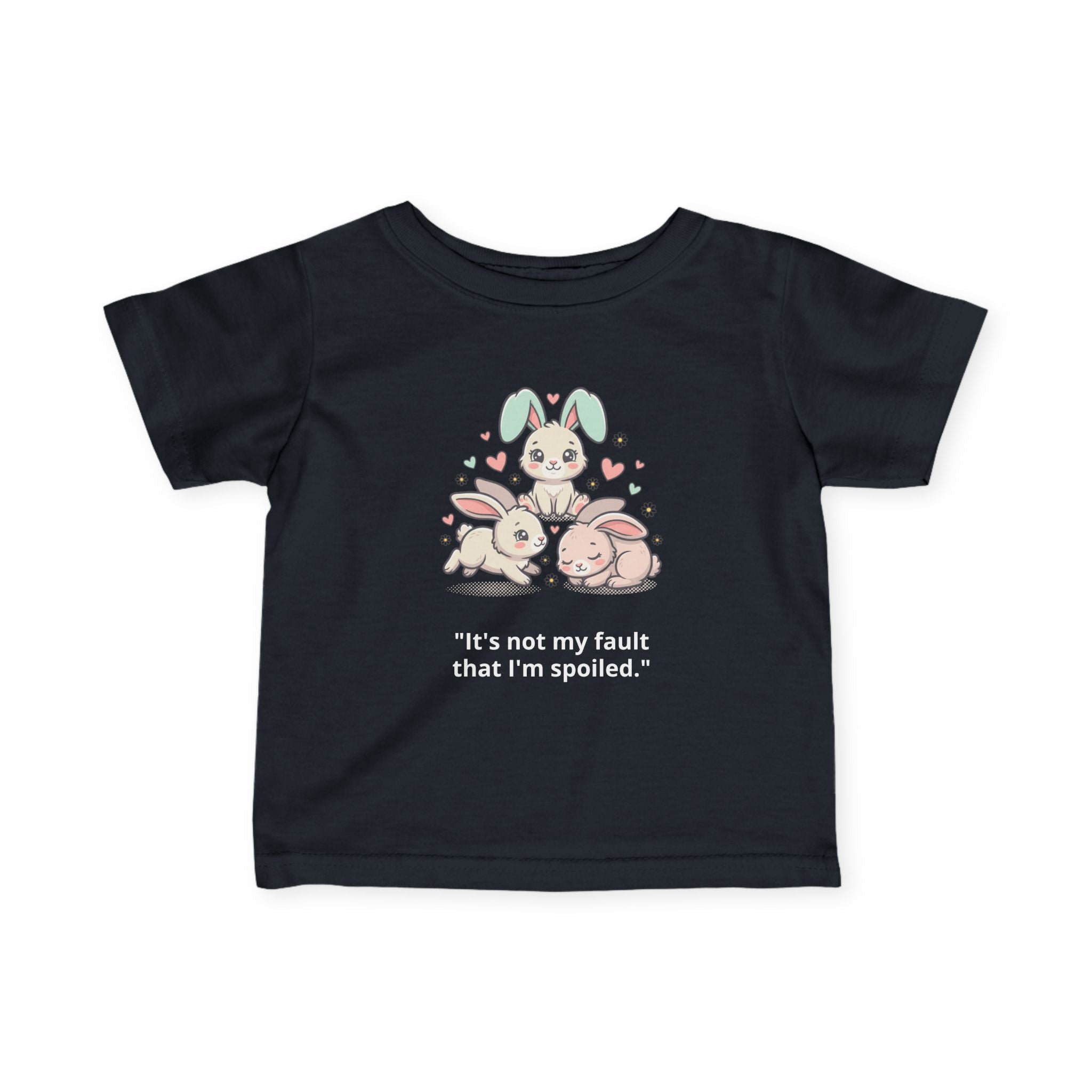 Personalized Infant Tee — Custom Jersey Shirt Black