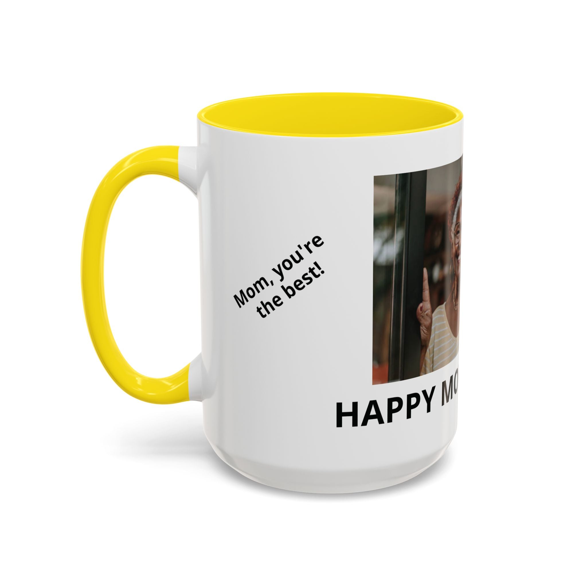 Personalized Accent Coffee Mug — Perfect Mother's Day Gift (11oz/15oz)