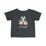 Personalized Infant Tee — Custom Jersey Shirt Charcoal