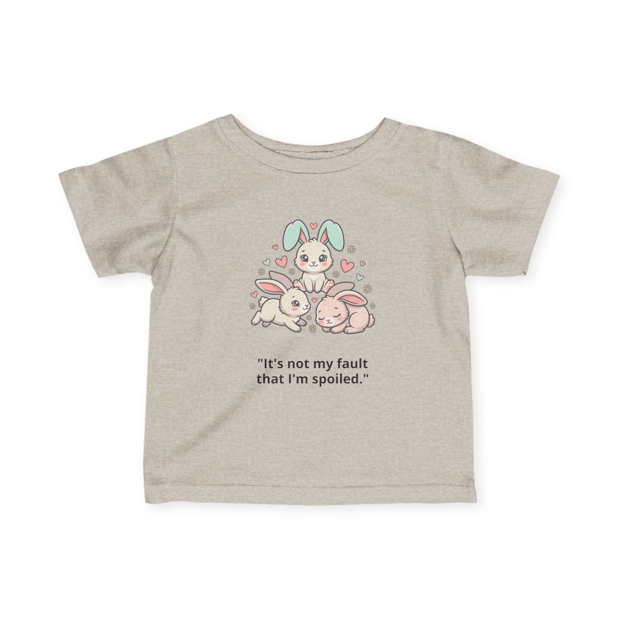 Personalized Infant Tee — Custom Jersey Shirt Natural Heather
