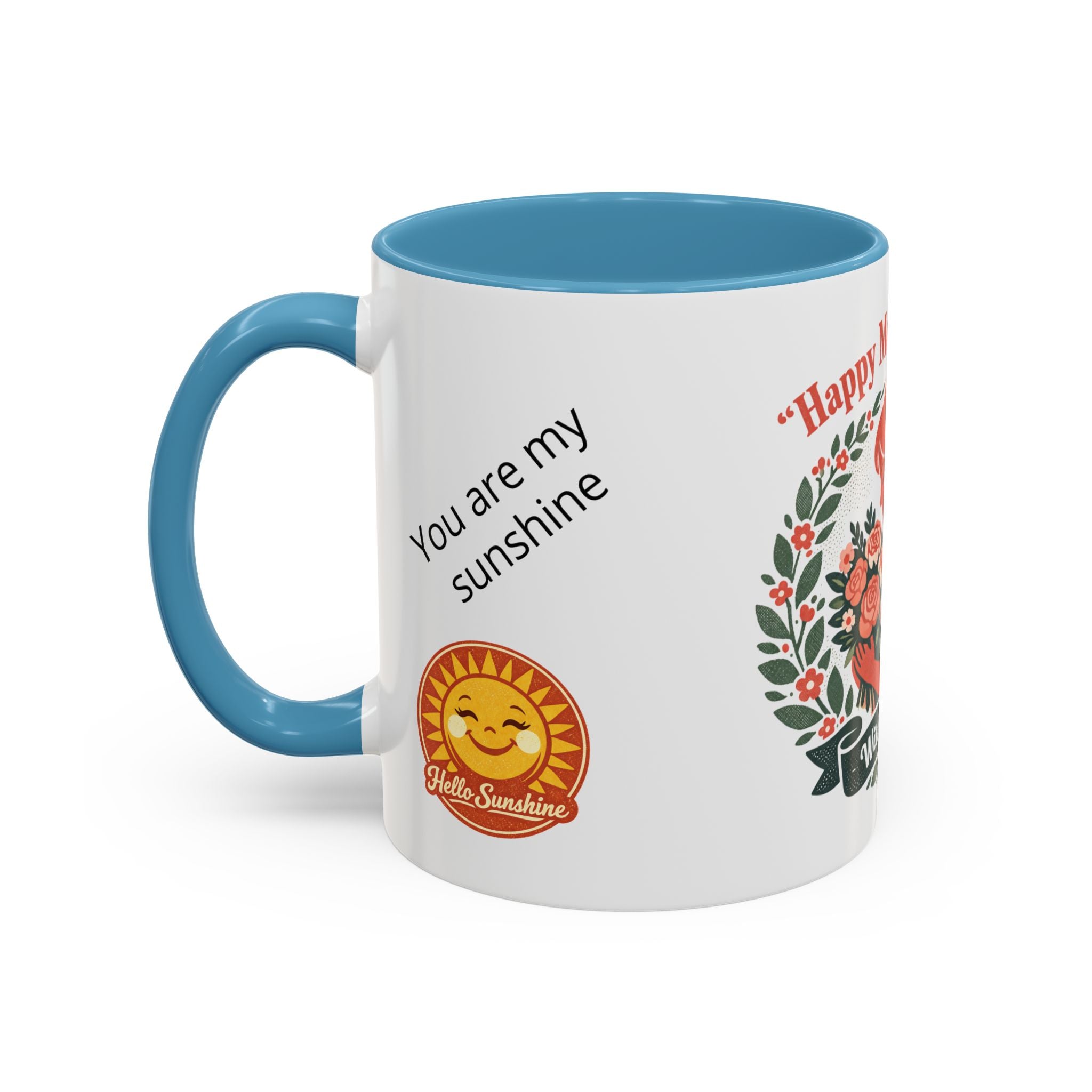 Personalized "Happy Mother's Day" Accent Coffee Mug — 11oz & 15oz