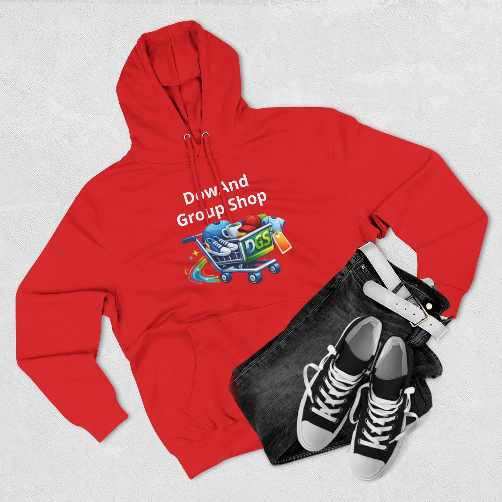 Three-Panel Fleece Hoodie — Custom Unisex Designed Comfort