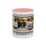 Custom Print-On-Demand Accent Coffee Mug (11/15oz) — Personalized Group Photo Design 11oz Pink