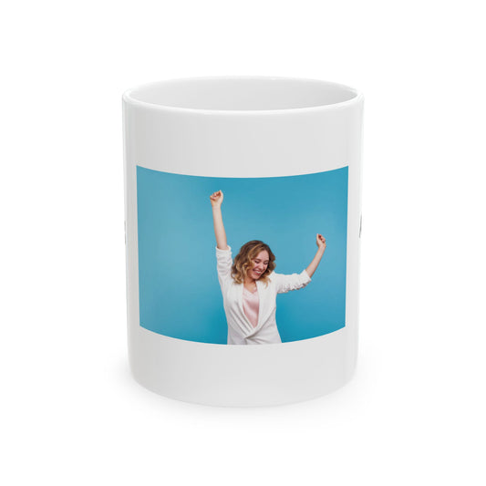 I Am Awesome / I Am Amazing Motivational Ceramic Mug — Inspirational 11oz Coffee Cup 11oz