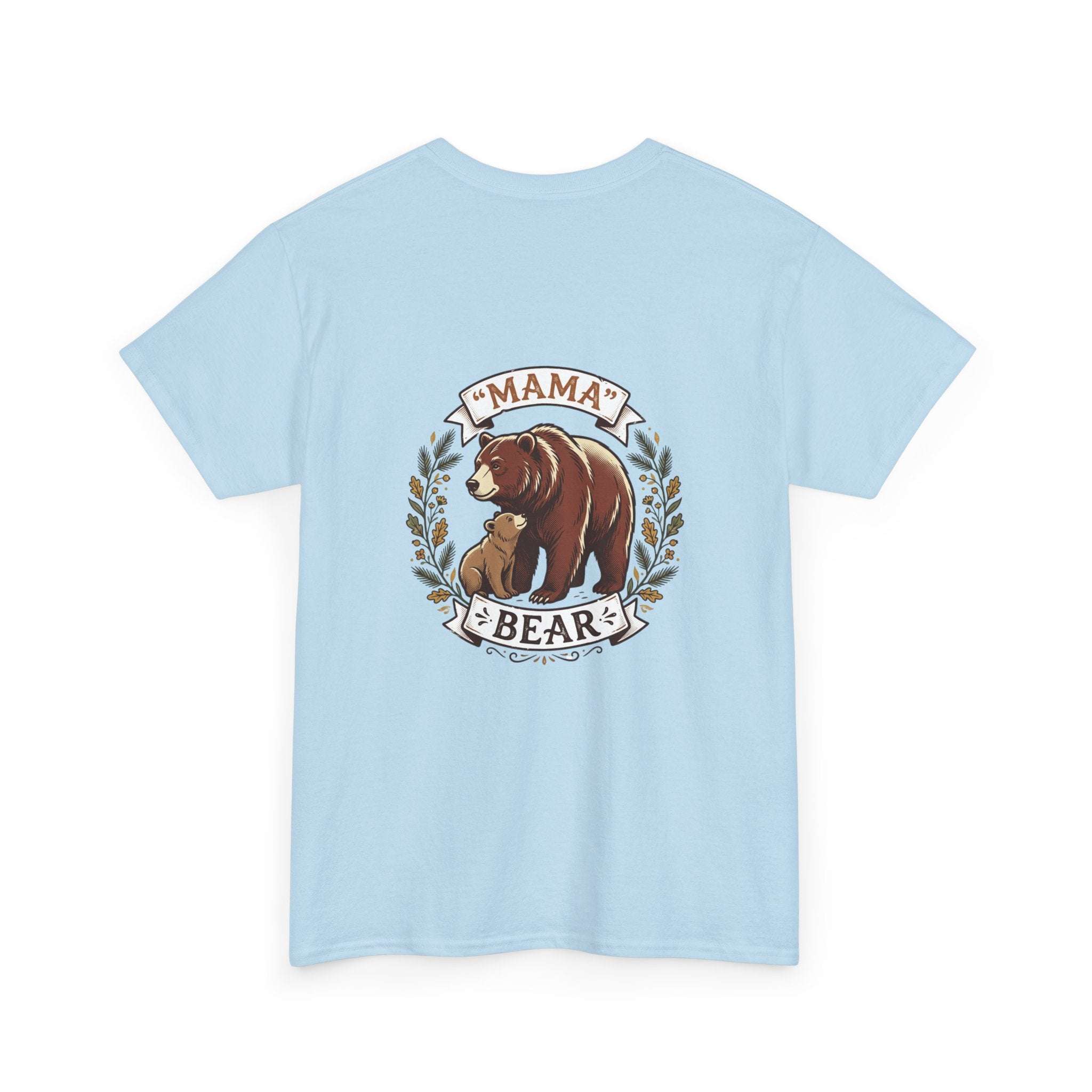 Mama Bear T-Shirt — Cute Mother & Cub Graphic Tee, Mother's Day Gift