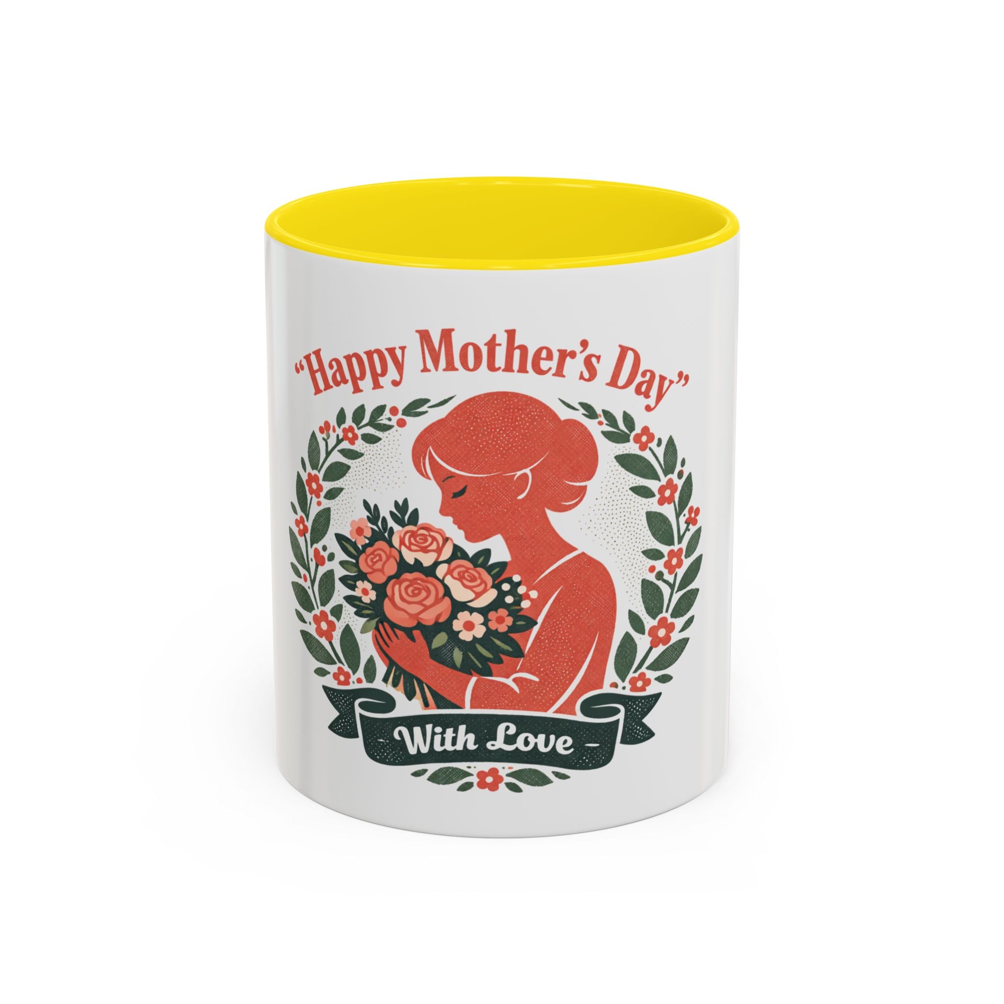 Personalized "Happy Mother's Day" Accent Coffee Mug — 11oz & 15oz
