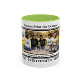 Custom Print-On-Demand Accent Coffee Mug (11/15oz) — Personalized Group Photo Design 11oz Light Green