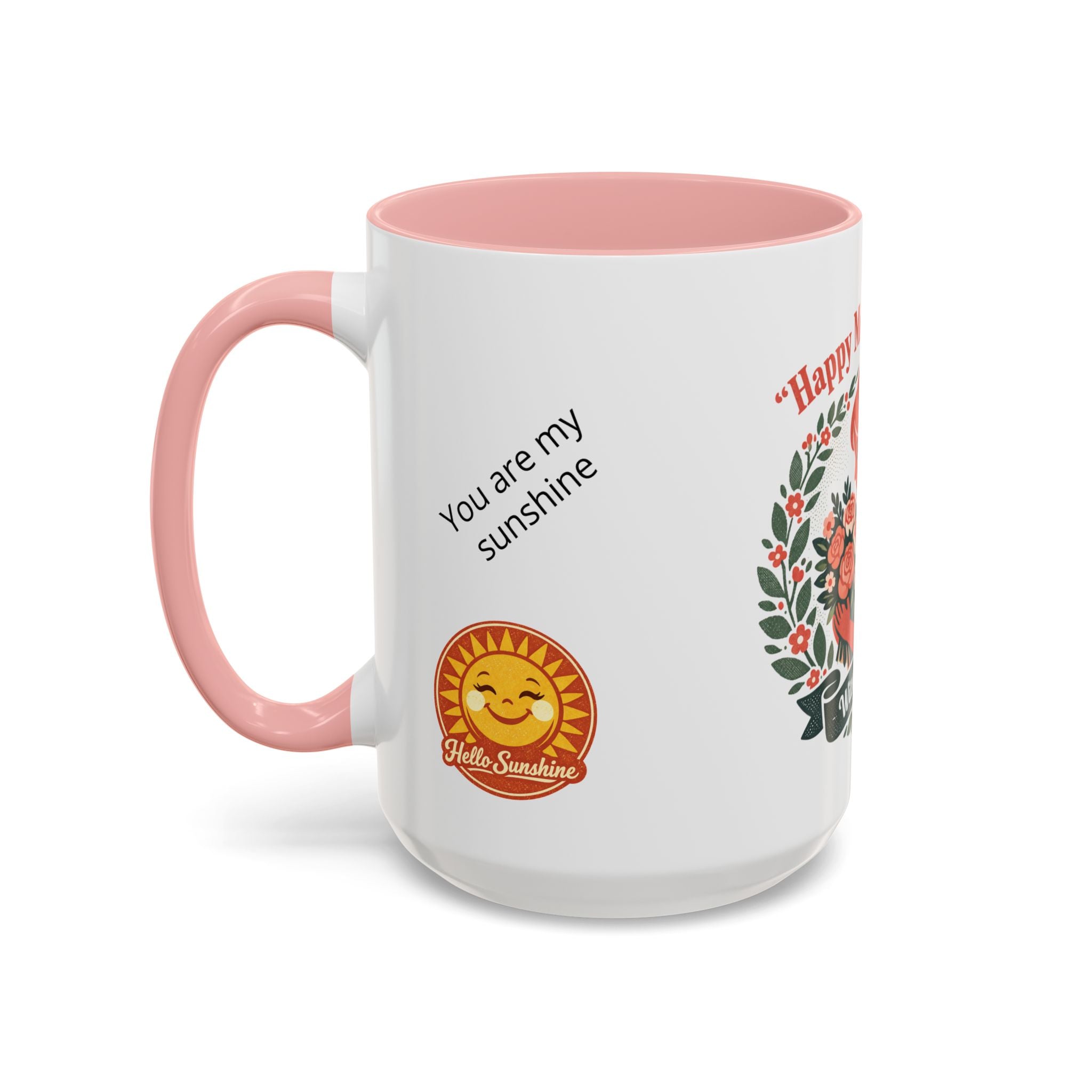 Personalized "Happy Mother's Day" Accent Coffee Mug — 11oz & 15oz