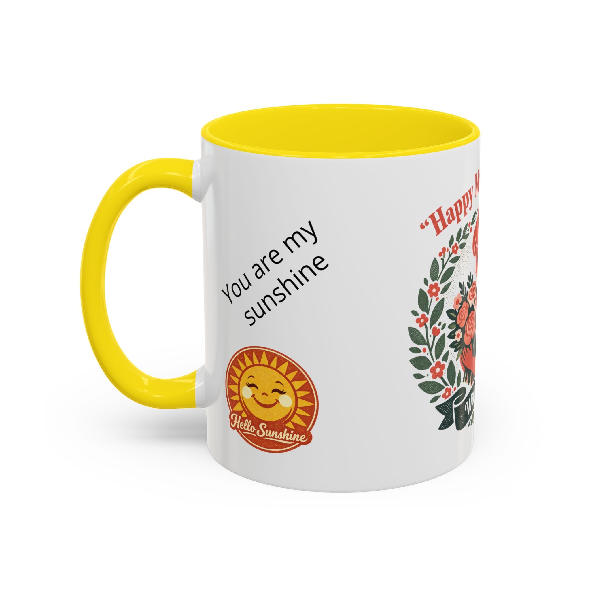 Personalized "Happy Mother's Day" Accent Coffee Mug — 11oz & 15oz