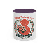 Personalized "Happy Mother's Day" Accent Coffee Mug — 11oz & 15oz