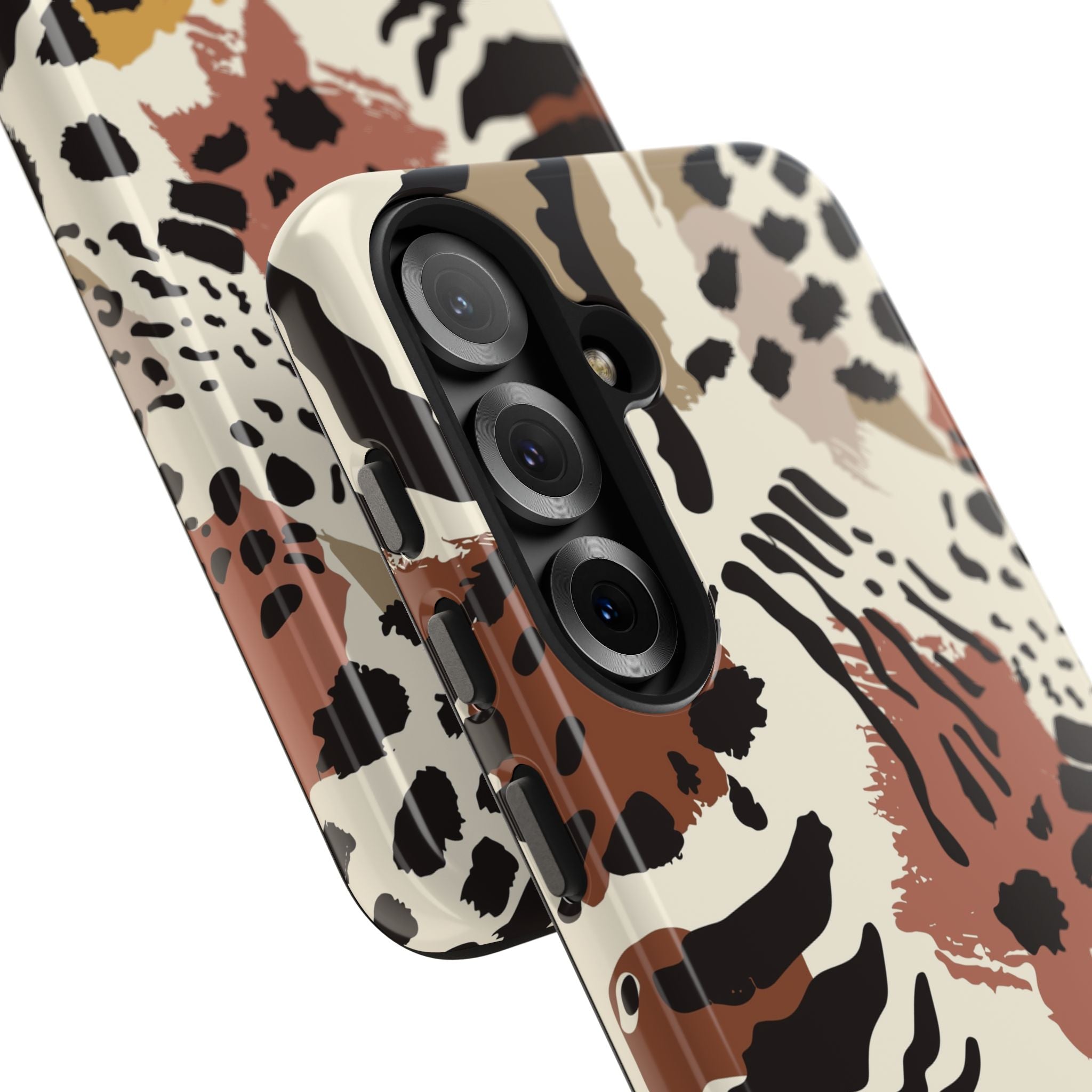 Leopard Print Tough Phone Case – Customizable “Design it Your Way” Protective Cover