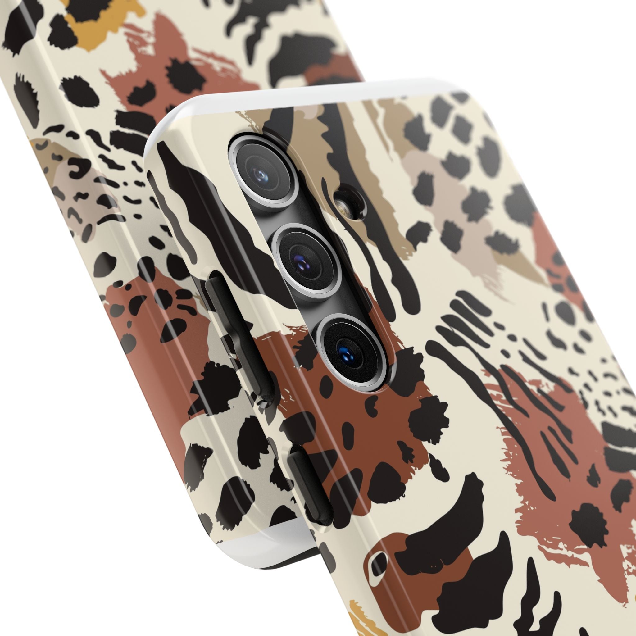 Leopard Print Tough Phone Case – Customizable “Design it Your Way” Protective Cover