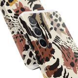 Leopard Print Tough Phone Case – Customizable “Design it Your Way” Protective Cover