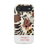 Leopard Print Tough Phone Case – Customizable “Design it Your Way” Protective Cover