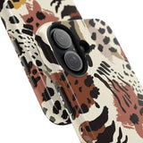 Leopard Print Tough Phone Case – Customizable “Design it Your Way” Protective Cover