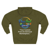 Three-Panel Fleece Hoodie — Custom Unisex Designed Comfort