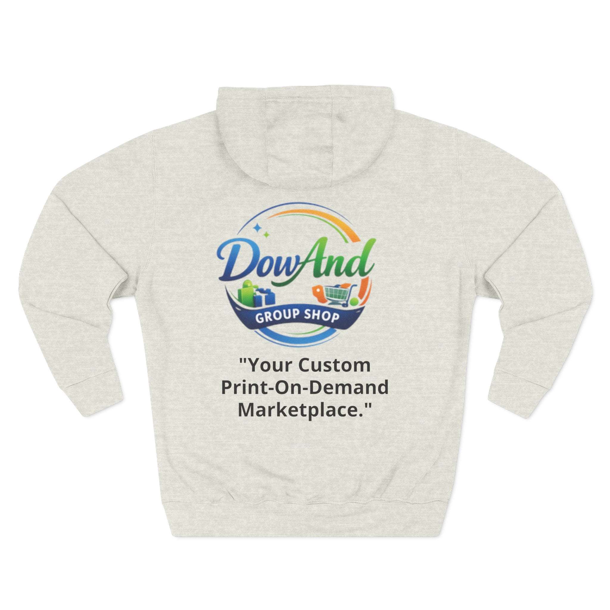 Three-Panel Fleece Hoodie — Custom Unisex Designed Comfort
