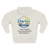 Three-Panel Fleece Hoodie — Custom Unisex Designed Comfort