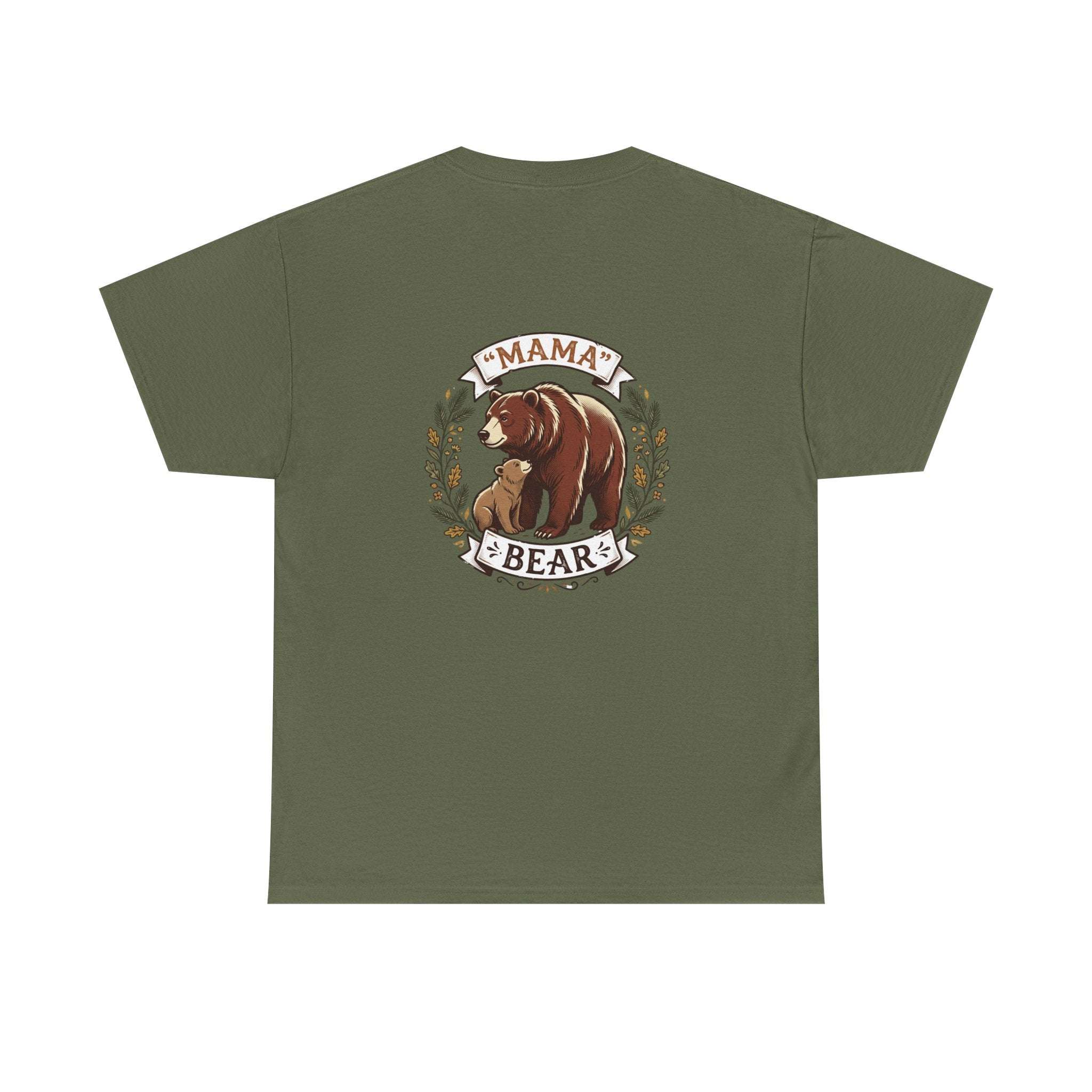 Mama Bear T-Shirt — Cute Mother & Cub Graphic Tee, Mother's Day Gift