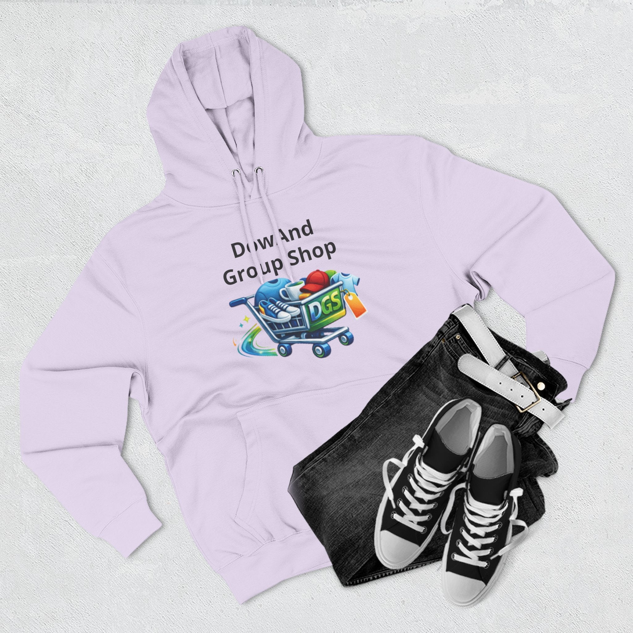 Three-Panel Fleece Hoodie — Custom Unisex Designed Comfort