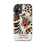 Leopard Print Tough Phone Case – Customizable “Design it Your Way” Protective Cover
