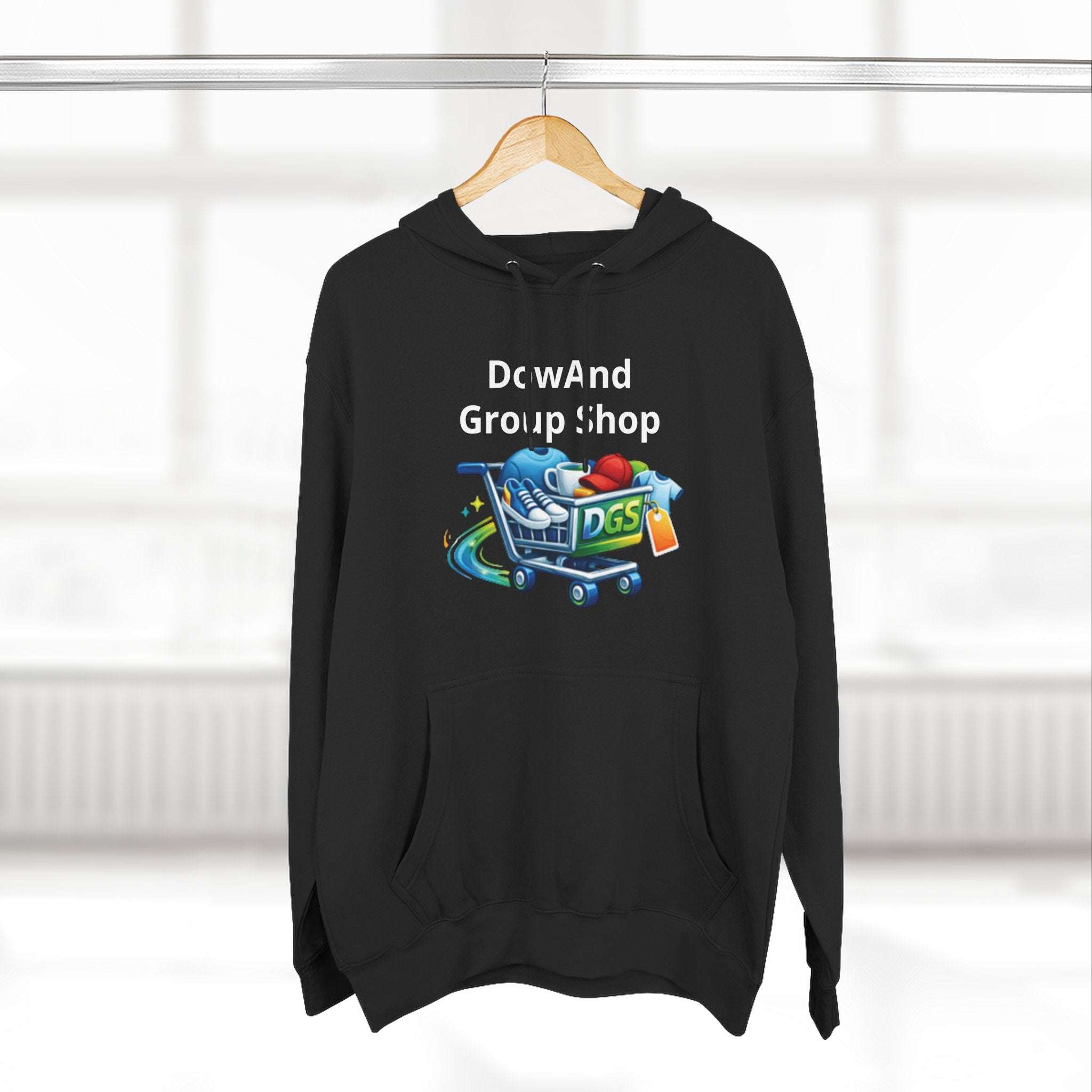 Three-Panel Fleece Hoodie — Custom Unisex Designed Comfort