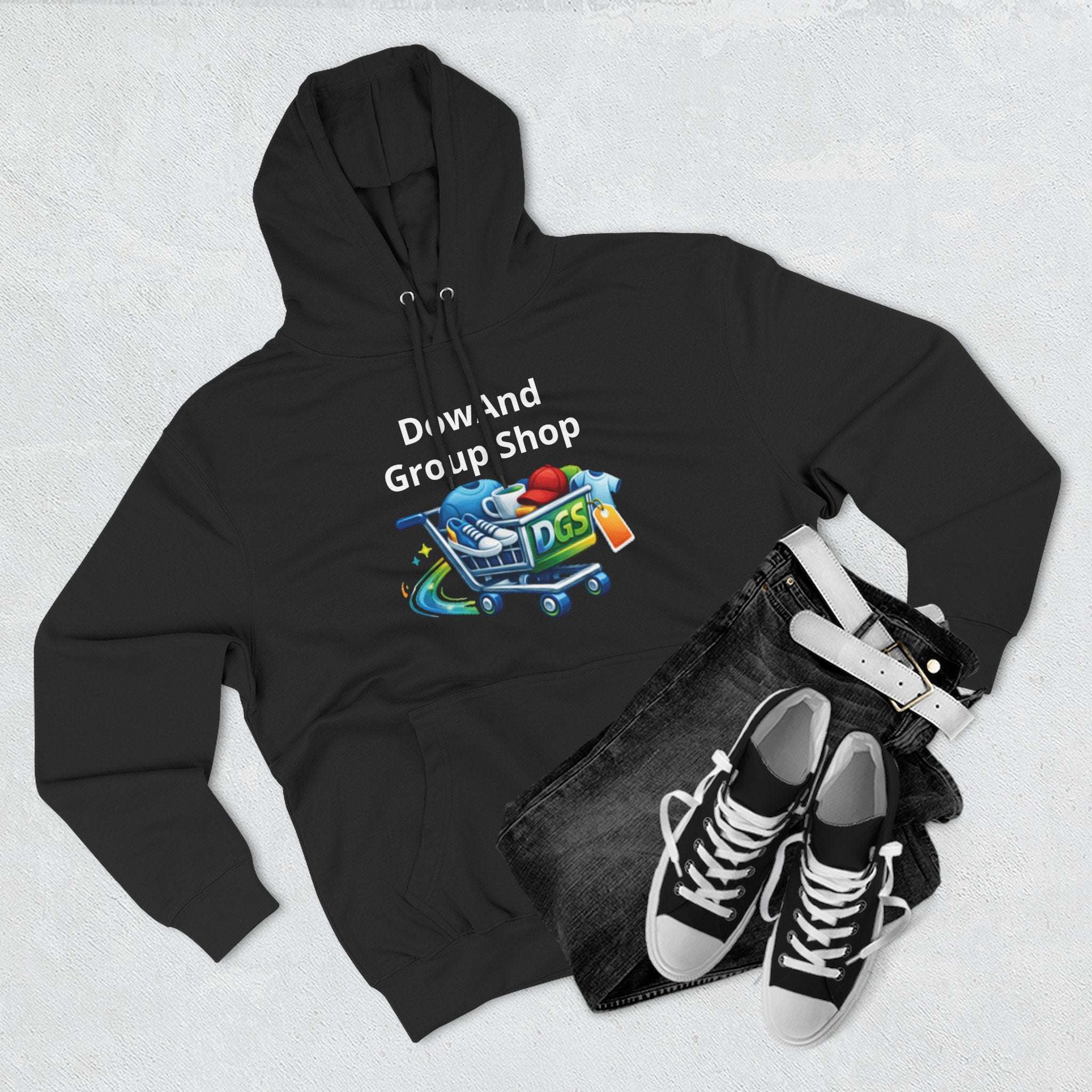 Three-Panel Fleece Hoodie — Custom Unisex Designed Comfort
