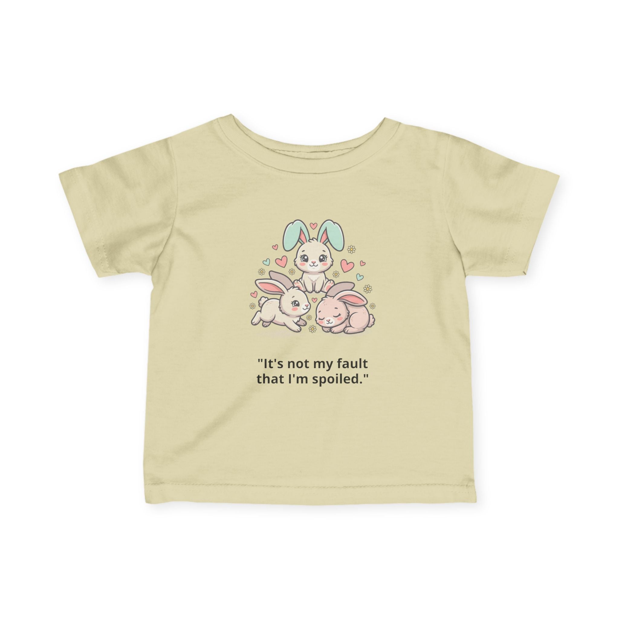 Personalized Infant Tee — Custom Jersey Shirt Natural