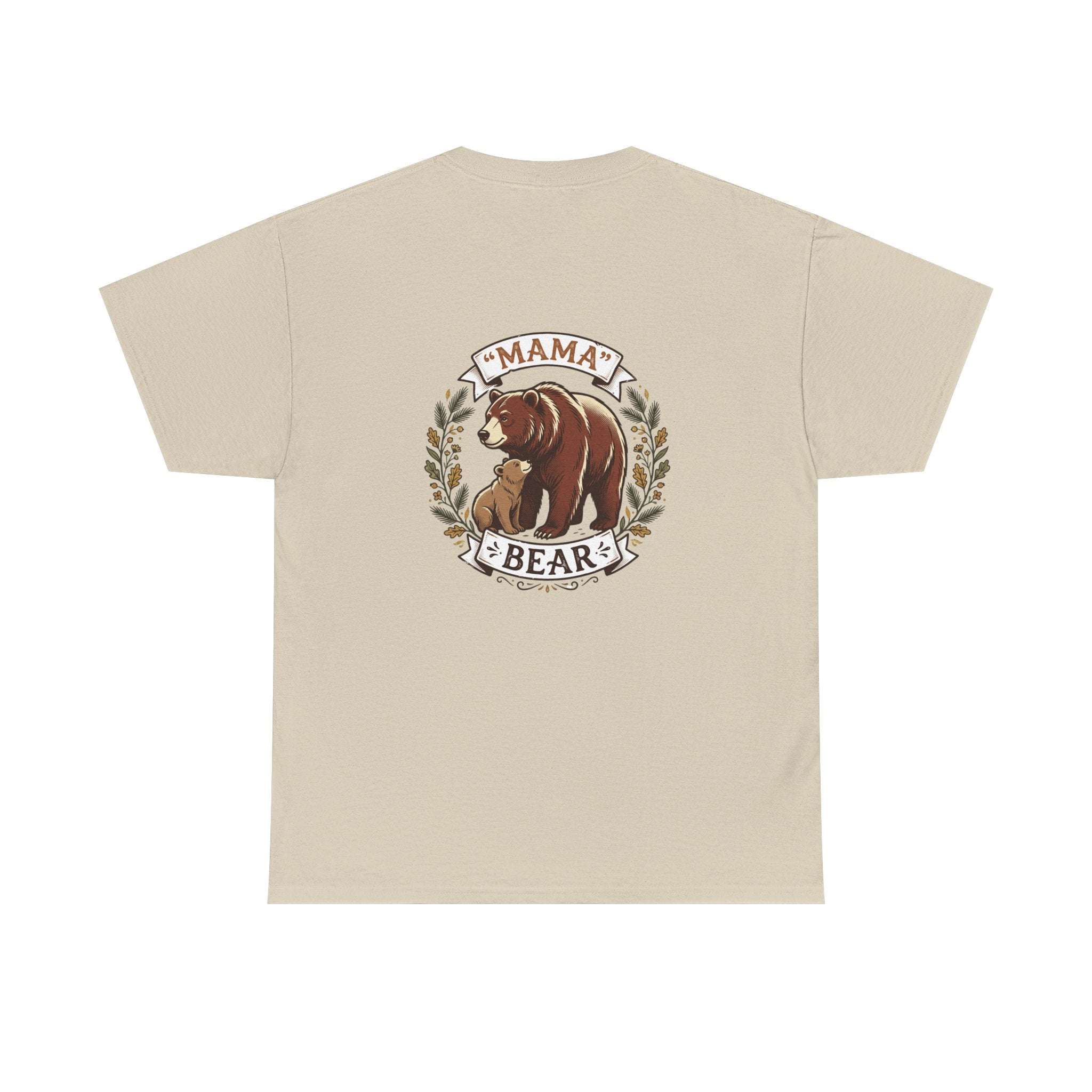 Mama Bear T-Shirt — Cute Mother & Cub Graphic Tee, Mother's Day Gift