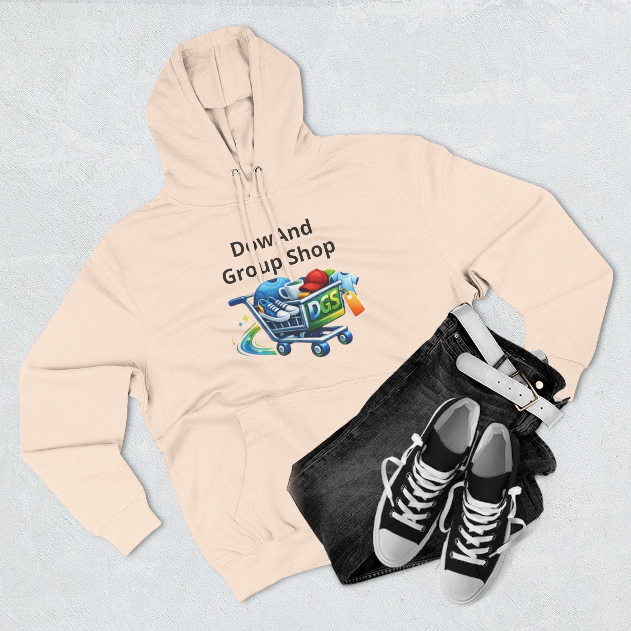 Three-Panel Fleece Hoodie — Custom Unisex Designed Comfort