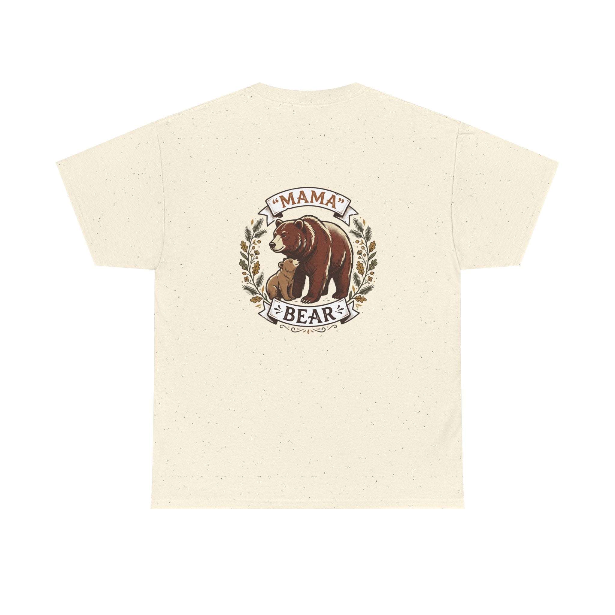 Mama Bear T-Shirt — Cute Mother & Cub Graphic Tee, Mother's Day Gift