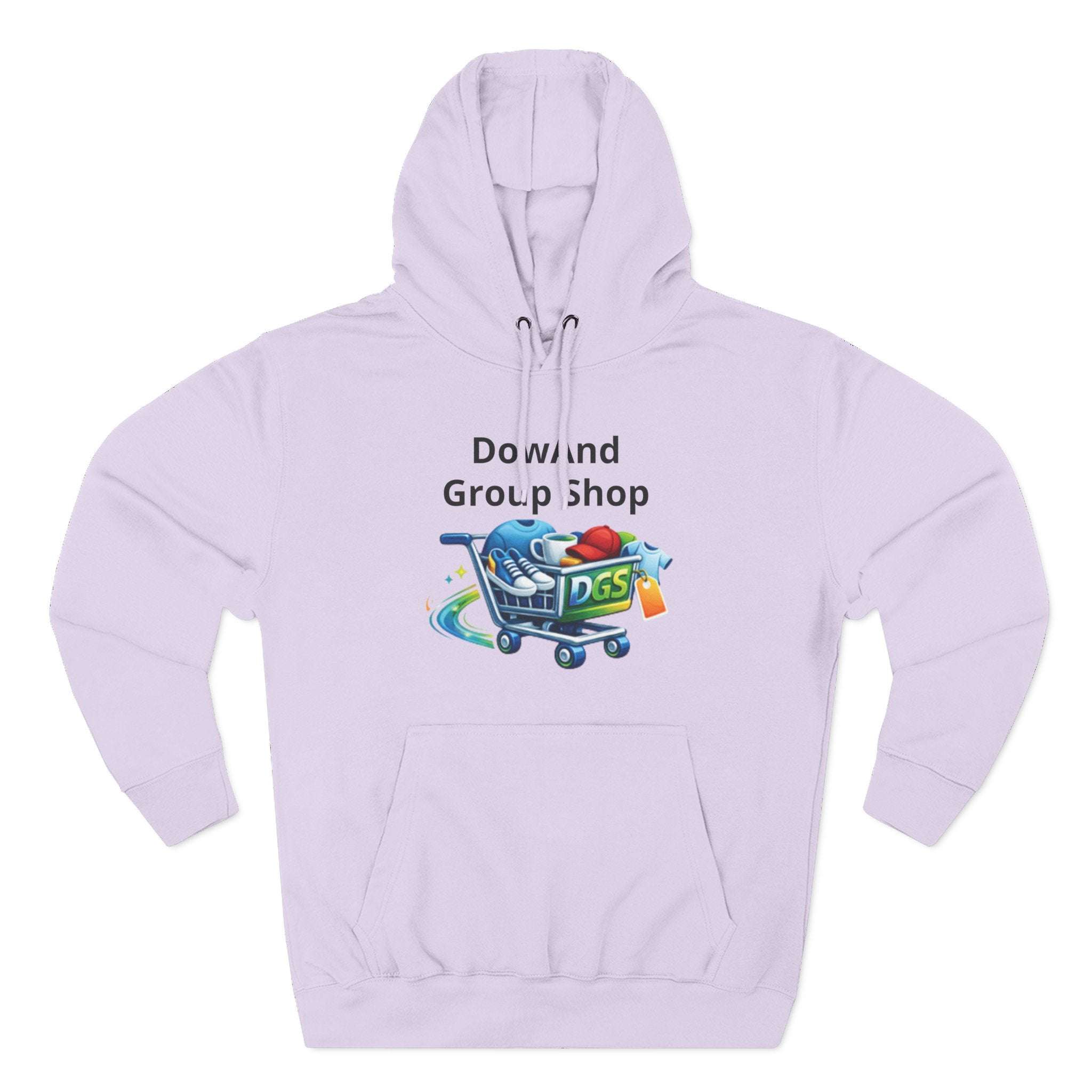 Three-Panel Fleece Hoodie — Custom Unisex Designed Comfort Lilac