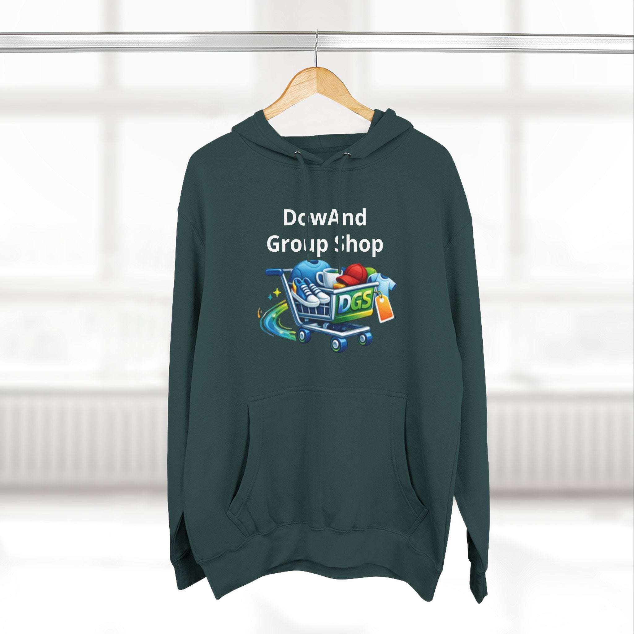 Three-Panel Fleece Hoodie — Custom Unisex Designed Comfort
