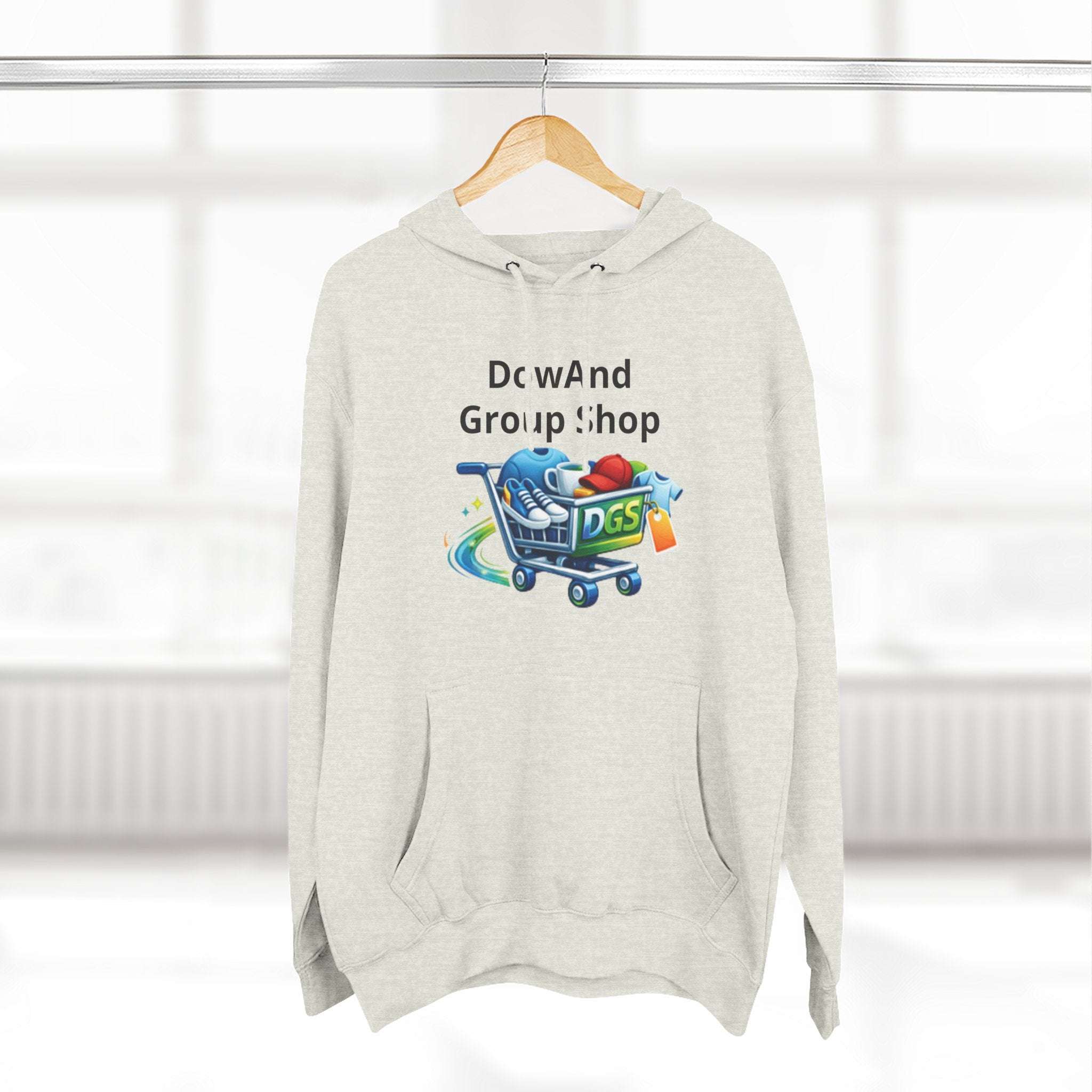 Three-Panel Fleece Hoodie — Custom Unisex Designed Comfort