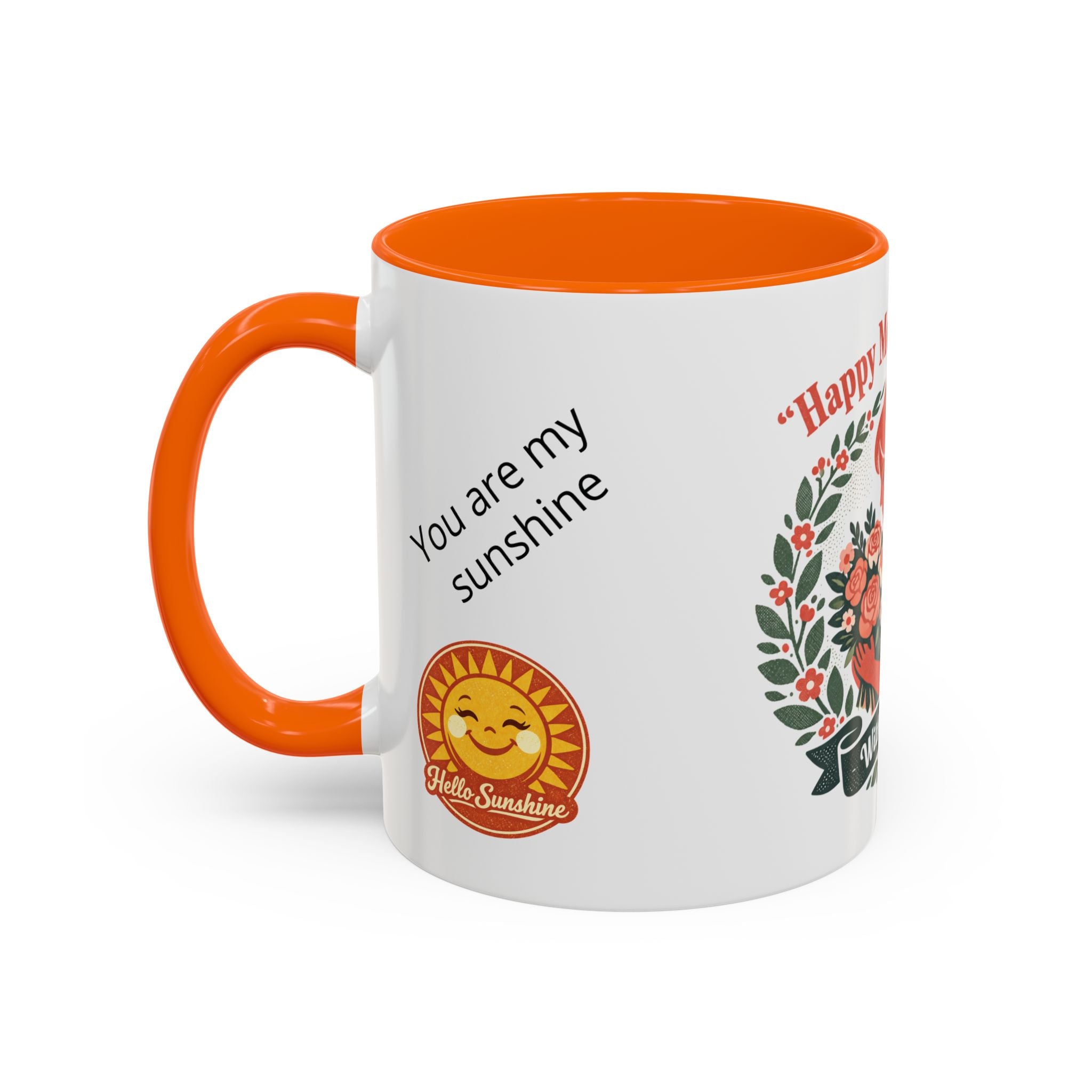 Personalized "Happy Mother's Day" Accent Coffee Mug — 11oz & 15oz