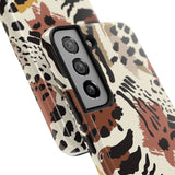 Leopard Print Tough Phone Case – Customizable “Design it Your Way” Protective Cover