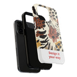 Leopard Print Tough Phone Case – Customizable “Design it Your Way” Protective Cover