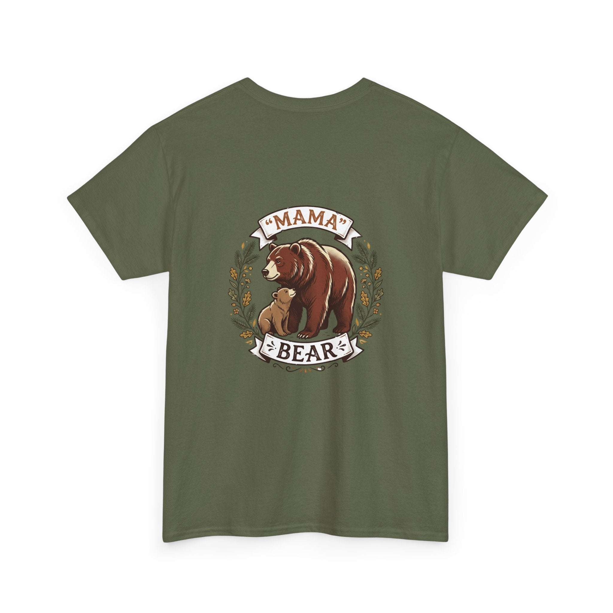 Mama Bear T-Shirt — Cute Mother & Cub Graphic Tee, Mother's Day Gift
